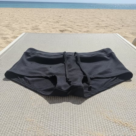 Kadın Plaj Giyim Siyah Renk Şort Bikini Alt BB2567