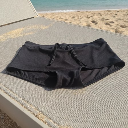 Kadın Plaj Giyim Siyah Renk Şort Bikini Alt BB2567