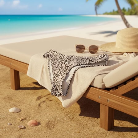 Kadın Plaj Giyim Leopar Desenli Yüksek Bel Bikini Alt BB2632