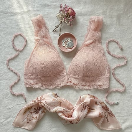 Kadın Dantelli Önden Çıtçıtlı Emzirme Sütyeni Gül Kurusu Renk BB2678