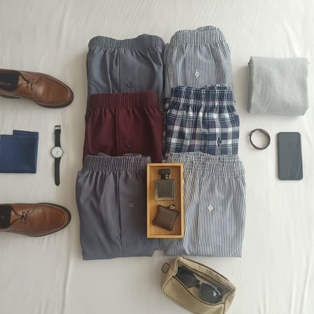 Erkek 6'lı Paket Karışık Renk Dokuma Kumaş Boxer BB2684