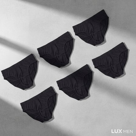Erkek 6'Lı Paket Siyah Renk Slip Bb2783