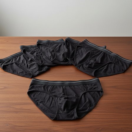 Erkek 6'Lı Paket Siyah Renk Slip Bb2786