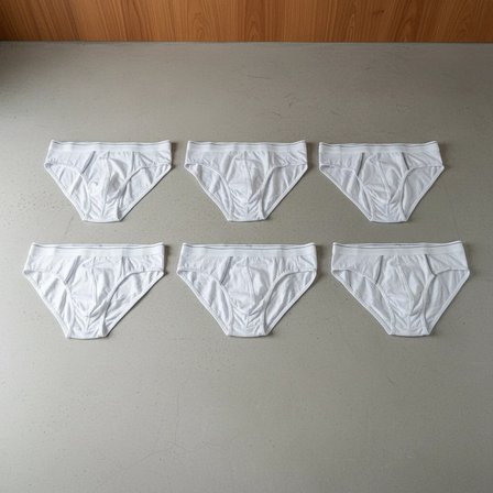 Erkek 6'Lı Paket Beyaz Renk Slip Bb2787