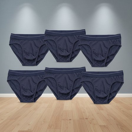 Erkek 6'Lı Paket Lacivert Renk Slip Bb2788