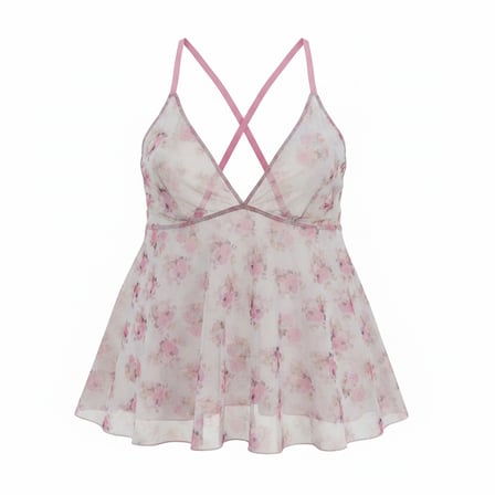Kadın Çeyizlik Bohçalık Ve Hediyelik Transparan Tül 5'li Paket 5 Renk Babydoll BB2807