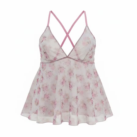 Kadın Çeyizlik Bohçalık Ve Hediyelik Transparan Tül 5'li Paket 5 Renk Babydoll BB2807