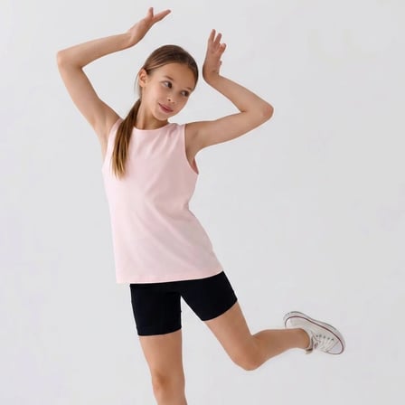 Genç Kadın Basic Kolsuz İçi Yarım Astarlı Tshirt BB2815