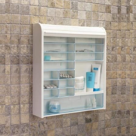 092 Panjurlu Çok Amaçlı Kilitli Ecza Ve Banyo Dolabı