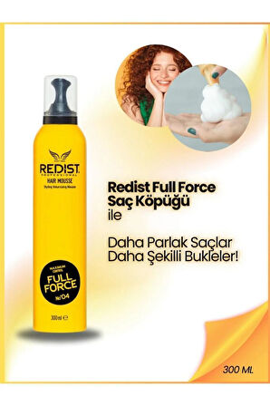 Redist Ultra Sert Isıya Karşı Koruma Sağlayan Saç Şekillendirici Köpük 300 ml