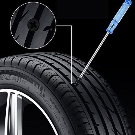 caselka® 10 Adet Çok Amaçlı Kolay Kullanılabilir Araba Lastiği Tamir Kauçuğu