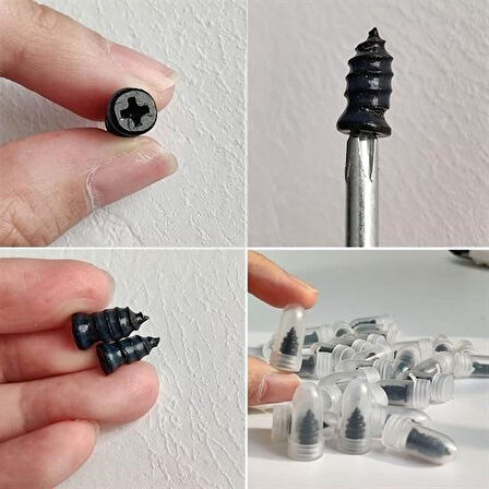 caselka® 10 Adet Çok Amaçlı Kolay Kullanılabilir Araba Lastiği Tamir Kauçuğu