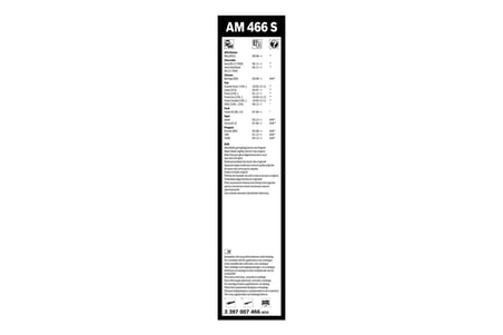 Aerotwin silecek seti - [650/380 mm] CHEVROLET Aveo (2011-2017) [KL1T,T300] #AM466S