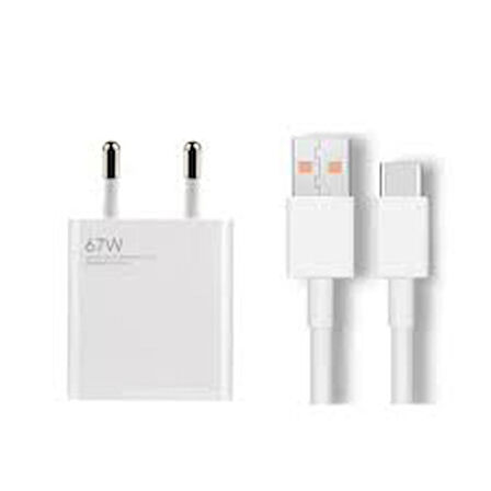 Sprange Xiaomi ve Tüm Type C Telefonlarla Uyumlu 67W Turbo Hızlı Şarj Cihazı Şarj Aleti Hızlı Şarj Aleti Adaptör Set​​​​​​​