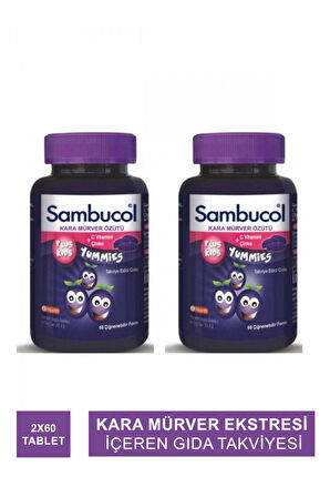Sambucol Plus Kids Yummies 60 Adet 2 Adet