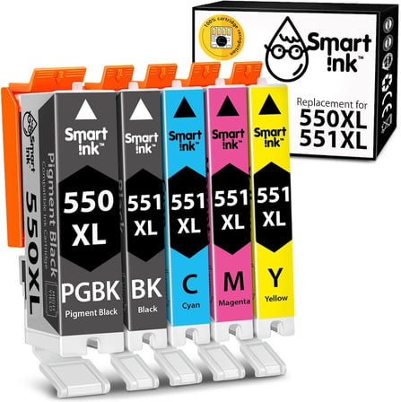uyumlu yazıcı kartuşları Canon PGI 550 XL CLI 551 XL mürekkep kartuşları, Chip, Canon Pixma MG5450, MX725, MX925, MG6450, MG5550, iX6850, MG5650, iP7250, iP8750 1 set for Canon PGI-550XL CLI-551XL