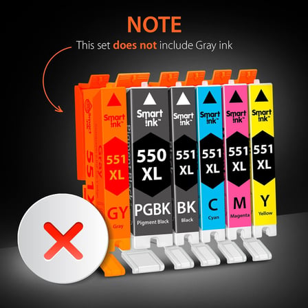 uyumlu yazıcı kartuşları Canon PGI 550 XL CLI 551 XL mürekkep kartuşları, Chip, Canon Pixma MG5450, MX725, MX925, MG6450, MG5550, iX6850, MG5650, iP7250, iP8750 1 set for Canon PGI-550XL CLI-551XL