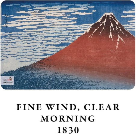 Retronote Hokusai 4'lü Defter Seti 2, Mount Fuji Series Iı, Çizgisiz, 64 Sayfa, 14x21cm