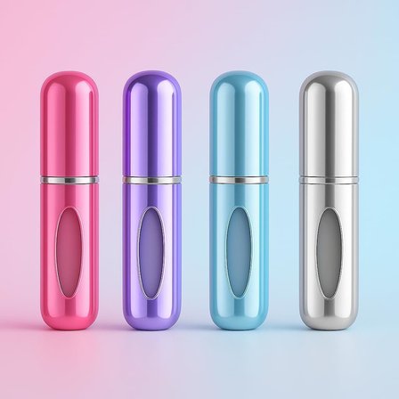 Kyrotech 5ml Metal Taşınabilir Parfüm Şişesi, Doldurulabilir Seyahat Parfüm Atomizeri, Alüminyum Gövdeli Kolonya Dispenseri, Sızdırmaz Mini Cep Boyu Sprey Şişesi, Uçak Kabin Uyumlu Unisex (Gümüş)