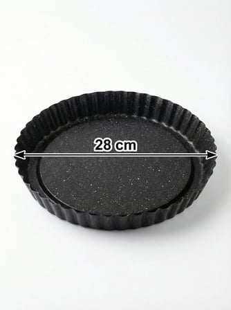 28 cm Granit Turta Kalıbı – Yapışmaz Yüzeyli Yuvarlak Fırın Tepsisi | Kek, Tart ve Turta Pişirme Kalıbı (28 Cm Turta)