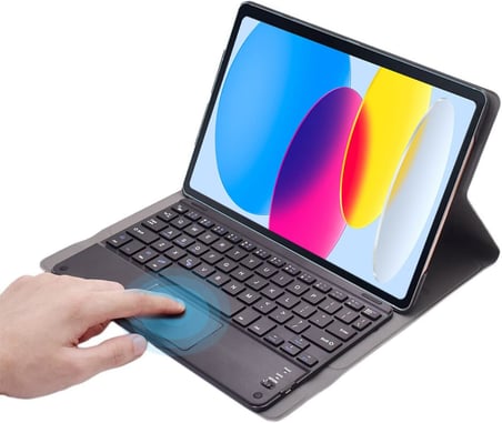 iPad 10.9 2022 (10.Nesil) Bluetooth Touchpad Klavyeli Kılıf-BKK5