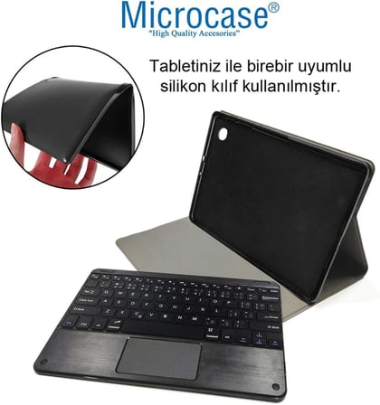 iPad 10.9 2022 (10.Nesil) Bluetooth Touchpad Klavyeli Kılıf-BKK5