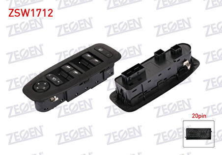 PEUGEOT 2008 I SOL ÖN CAM AÇMA DÜĞMESİ 2013-2019 ARASI GLD-ZGNZSW1712