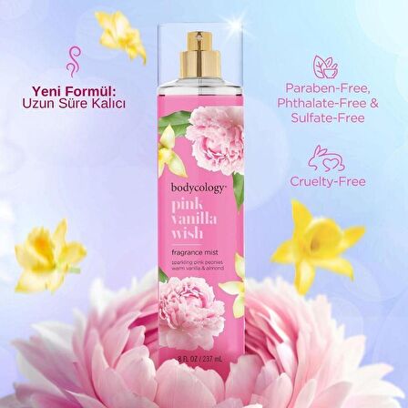Bodycology Pink Vanilla Wish Fragrance Mist Çiçeksi Kadın Vücut Spreyi