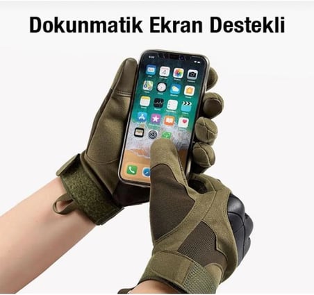 Korumalı Taktik Eldiven Askeri Eldiven Bisiklet Eldiveni Destekli Motorsiklet Eldiveni L