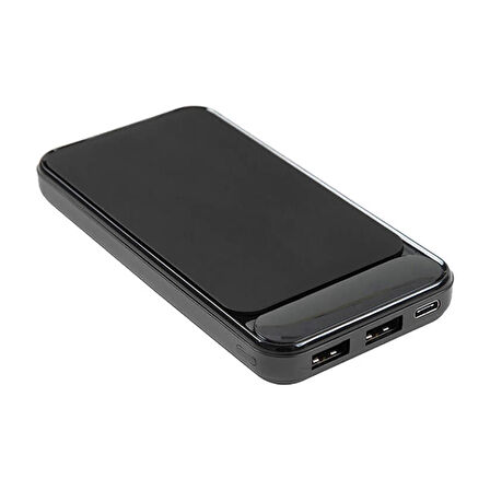 S-LINK IP-G2710 10000 MAH POWERBANK 2 USB PORT SİYAH LCD GÖSTERGELİ POWERBANK