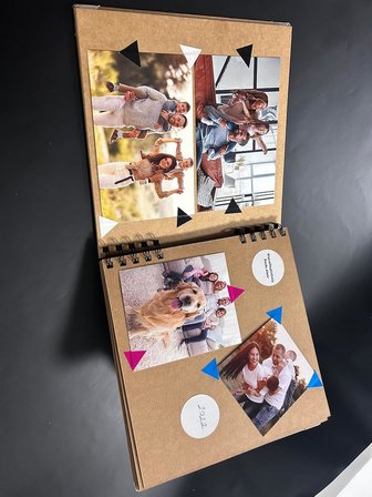Kraft Anı Defteri, 28x28 cm, 30 Yaprak, Spiral Ciltli Scrapbook