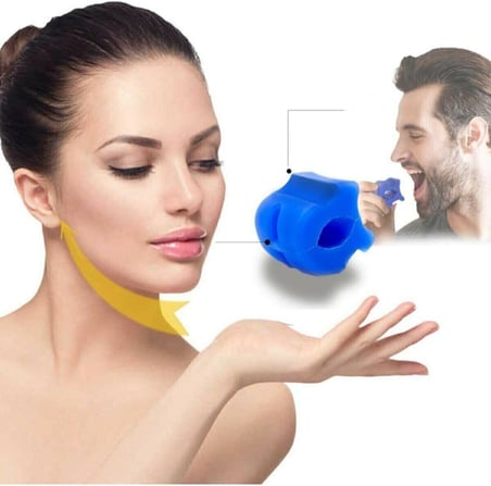 Leyaton Yüksek Kalite Başlangıç Seviye Jawline Balls Çene Egzersiz Topu Sağlıklı Besin Sınıfı Silikon Mavi, Tek Ebat, AA99582FF, MAVİ