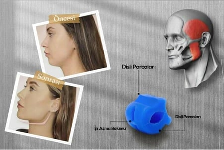 Leyaton Yüksek Kalite Başlangıç Seviye Jawline Balls Çene Egzersiz Topu Sağlıklı Besin Sınıfı Silikon Mavi, Tek Ebat, AA99582FF, MAVİ