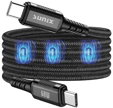 60W Mıknatıslı Usb-C Data ve Şarj Kablosu IP-25