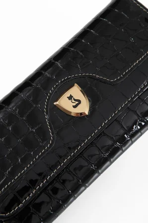 FOXER Asos Hakiki Deri Gold Detaylı Kadın Kartlık ve Cüzdan 