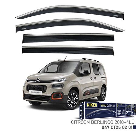 Citroen Berlingo Niken Cam Rüzgarlığı 4lü Set 2019 ve Üstü
