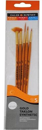 DALER ROWNEY FIRÇA SETİ GOLD TAKLON 5 Lİ SET-1 216920500