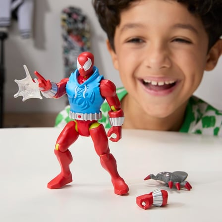 MixMashers Marvel Scarlet Spider Spider-Man Karıştır ve Eşleştir Aksiyon Figürü