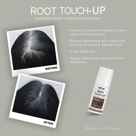 Root Touch-Up Saç Dipleri İçn Kapatıcı Sprey KOYU KAHVERENGİ