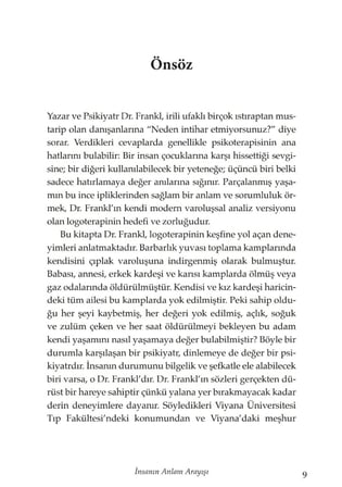 İnsanın Anlam Arayışı: Man's Search for Meaning