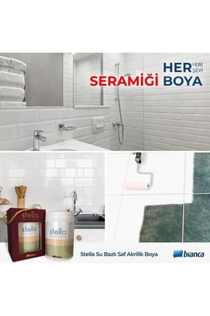 Stella Su Bazlı Saf Akrilik Boya Tüm Renkler 0,5Lt Her Yeri Boyar