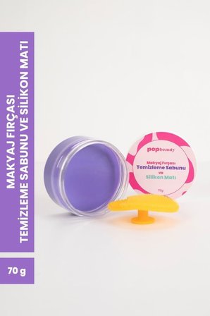 Makyaj Fırçasını Ve Süngerini Temizleme Sabunu Ve Silikon Matı 70Gr
