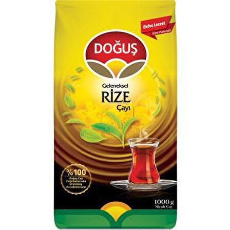 Doğuş Geleneksel Rize Dökme Siyah Çay 1000 gr 