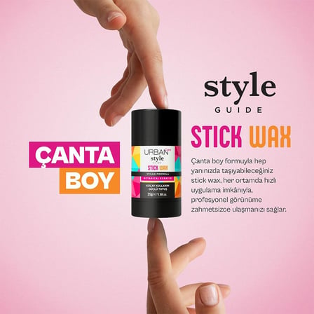 Style Guide Güçlü Tutuş Sağlayan Saç Sabitleyici Stick Wax 35 Gram