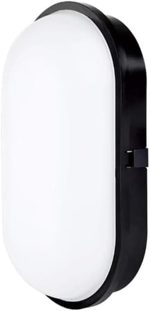 SU GEÇİRMEZ 20W SİYAH KASA BEYAZ IŞIK 6400K BAHÇE TERAS BANYO İÇ DIŞ MEKAN LED IŞIK 2000LM (1 ADET)