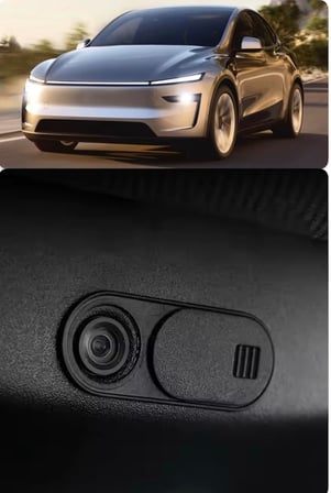 2 Adet Li Parts Tesla Model Y Juniper ve Model Y/3 ve Standart Model Uyumlu Kamera Kapatıcı, Kamera Gizlilik Kapağı