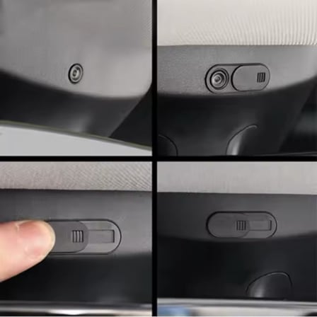 2 Adet Li Parts Tesla Model Y Juniper ve Model Y/3 ve Standart Model Uyumlu Kamera Kapatıcı, Kamera Gizlilik Kapağı