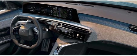 Panoramik i-Cockpit Multimedya ve Klima Ekranı 9H Nano Ekran Koruyucu Peugeot 3008 ile uyumlu