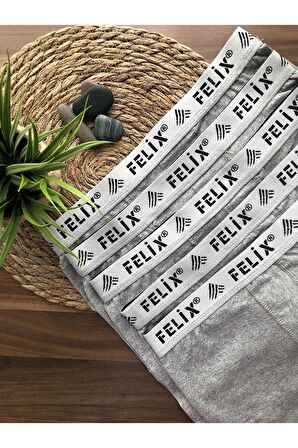 7'li Paket Felix Erkek Pamuklu Boxer Gri