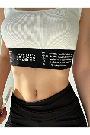 LASTİK DETAYLI CROP TOP ATLET